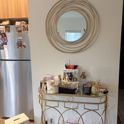 Console table mirror and side table