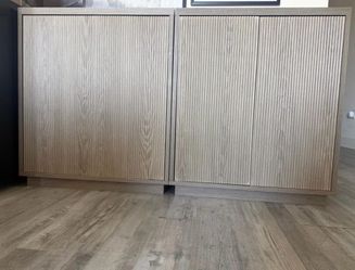 Set of 2 Cabinets- Closed Storage