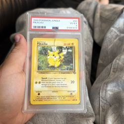 1994 Pokémon jungle Pikachu PSA 4 slab