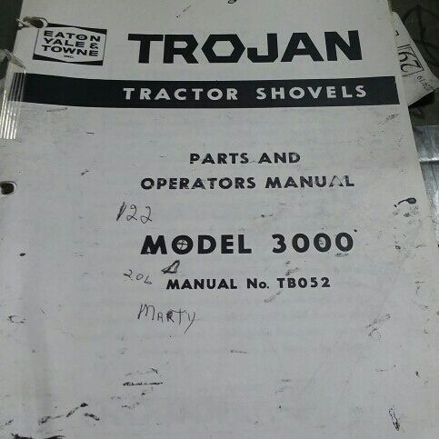 Trojan 3000 Tractor Manual