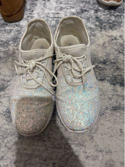 Forever 21 silver glitter sneakers #glamour #party , NO BOX, Size Woman 8