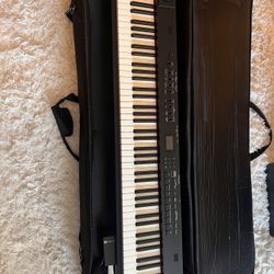 Roland RD-88-Keys Stage Piano w/Pedal, Wheeled Case, & Pwr Cord