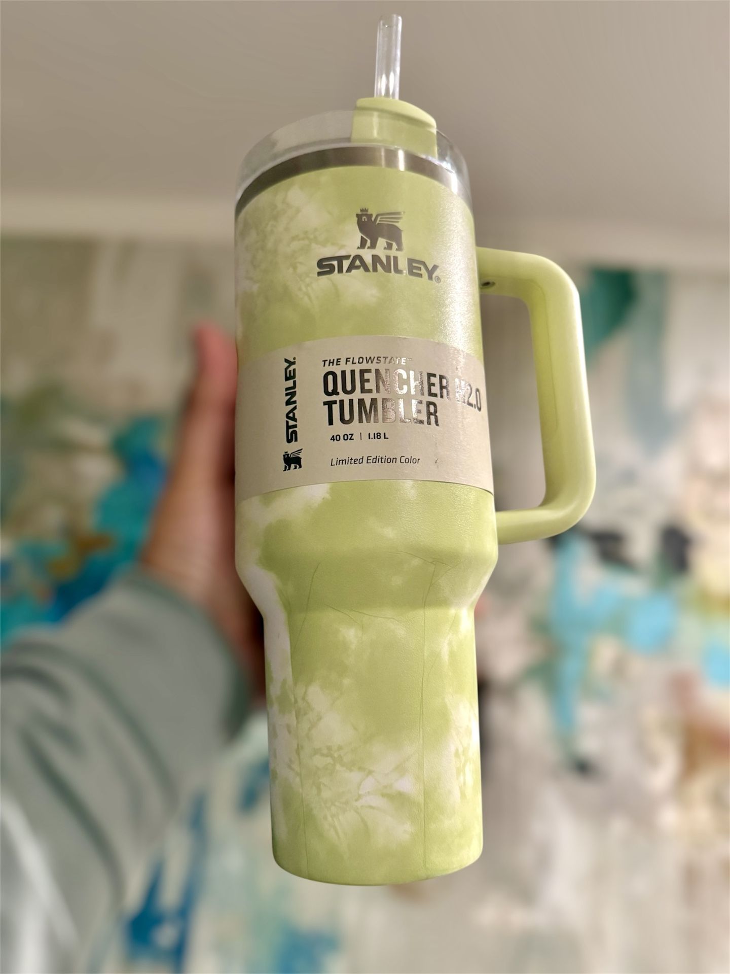 Stanley 40oz Tumbled - limited edition Citron tie dye