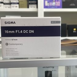 Sigma 16mm F1.4 For Canon RF 