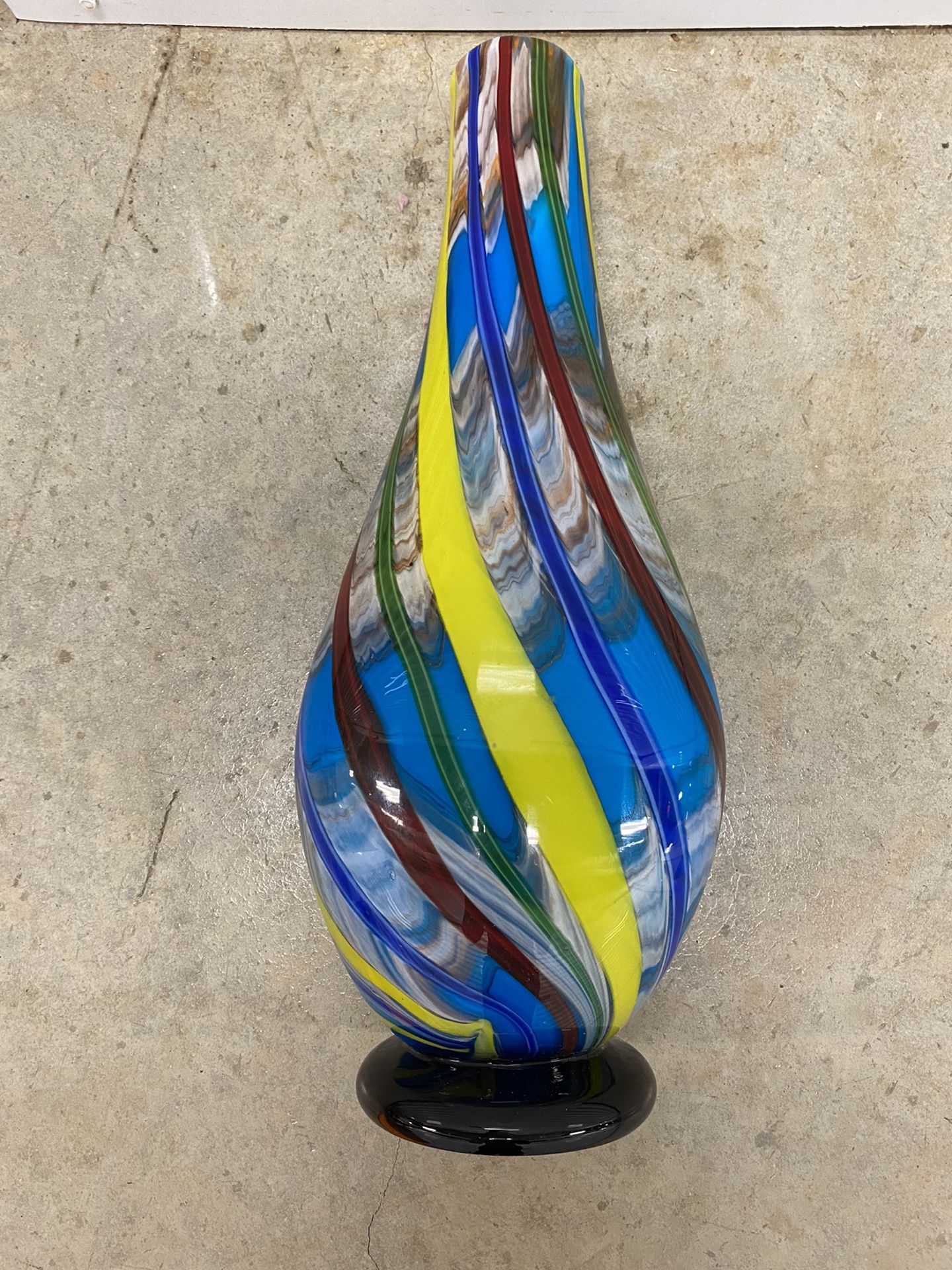 Abstract Glass Vase