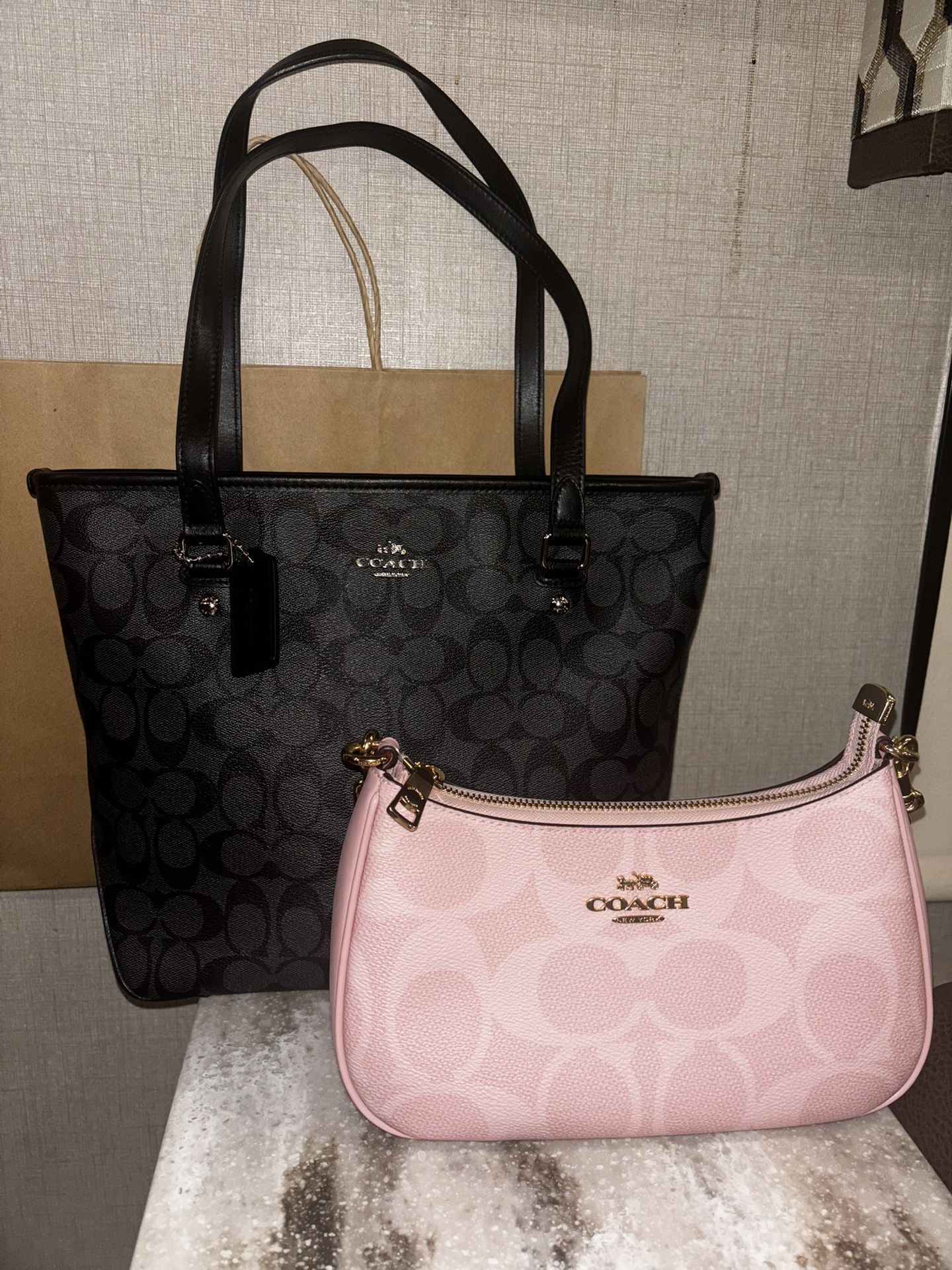 Zip Top tote Coach