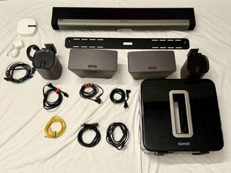 SONOS Home Theater Surround Sound Package – Playbar + Sub + Play:3 + One SL + Boost