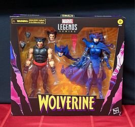 ❌️Wolverine 50th Anniversary Marvel Legends Wolverine and Psylocke Action Figure Two-Pack