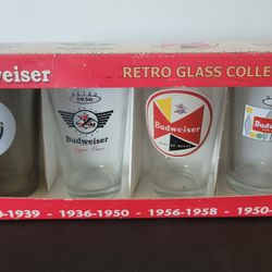 Budweiser Retro Glass Collection 