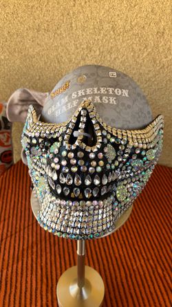 Halloween Glam Skeleton Half Mask
