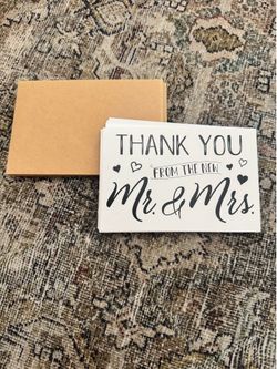 Wedding thank you cards