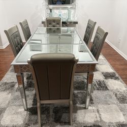 Formal Dining Set  includes Table And Six Chairs 