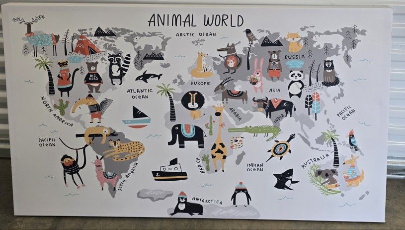 Animal World canvas