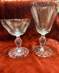 Fostoria colony crystal dessert set