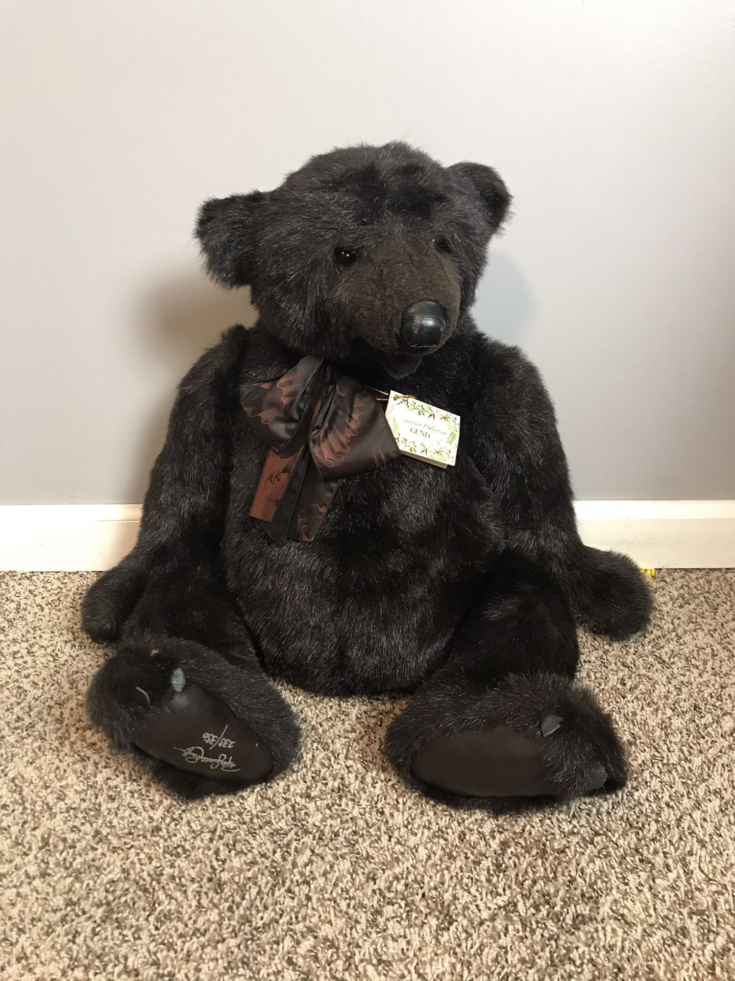 Signature Gund Collection Blackbeard Teddy Bear 235 Of 350 Collectors Item