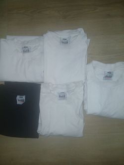 5 Pro Club Heavyweight Shirts XL Bundle – 4 Tees + 1 Long Sleeve