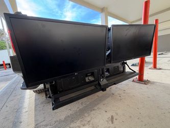 Computer Monitors - LG Ergo and adjustable C-clamp arm
