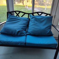 Metal Patio Loveseat 