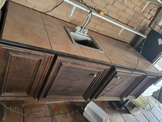 Outside Cabinet With Sink