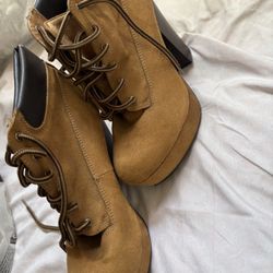 Celia Lace Up Platform Bootie