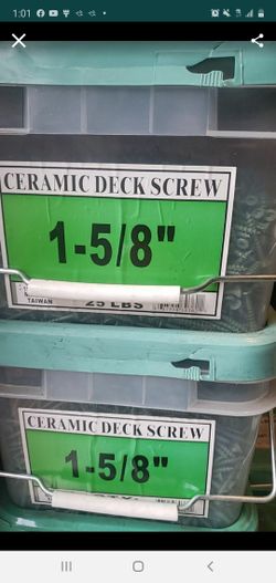 25lb bucket deck screws 40$