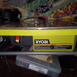 Ryobi 7in  Ceramic Tile Wet Saw And Another4 In Saw .