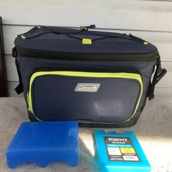 Coleman XPAND 30 Cans Soft Cooler, Spider Mum Blue