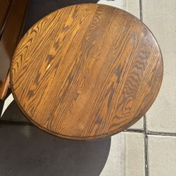 Round Wood Coffee Table