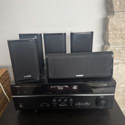 Yamaha RX-V385 + 5.1 speakers, subwoofer 