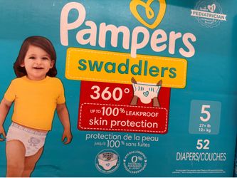 Size 5 Pampers Swaddlers