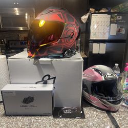 Icon Blockchain Motorcycle Helmet With Bluetooth 