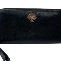 Kate Spade Black Zip Around Wallet 