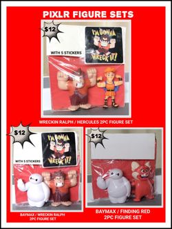 WRECKIN RALPH 2PC FIGURE SETS