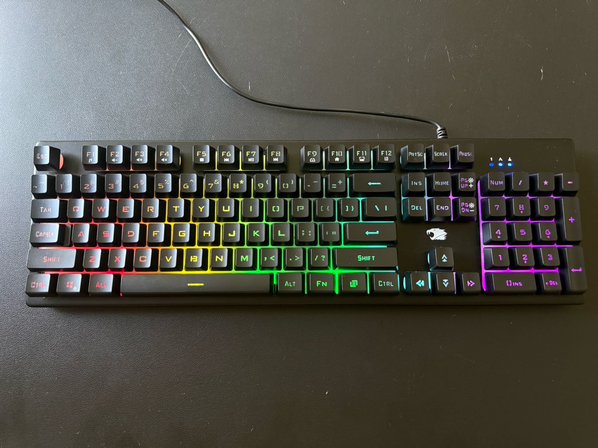 iBUYPOWER Gaming Keyboard KB-IBP-2210 RGB Backlit Black Number Pad