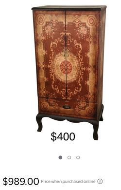 Unique leather armoire