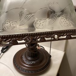 Antique Bronze Bankers Lamp
