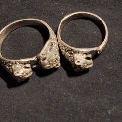Men And Women's Vintage Jaguar  Silver Ring 