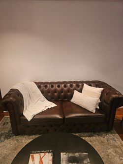 Leather couch