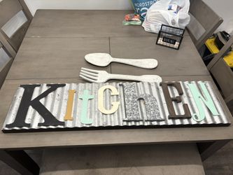 Kitchen Sign w/fork and spoon