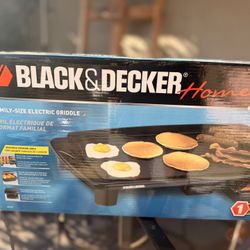 Black & Decker Home Family Size Electric Griddle BBQ Raclette 