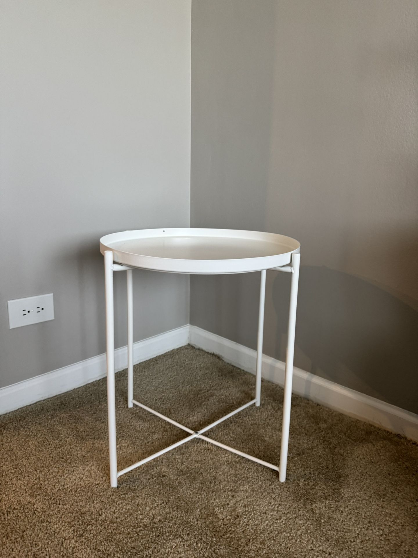 IKEA White Tray Table – Light, Stylish, and Functional