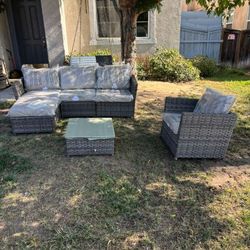 Gorgeous Patio Furniture Set Brand New Patio Outdoor Sofa Set High Quality Extra Thick Cushions Two Colors Available New In The Box Fully Assembled 🆕