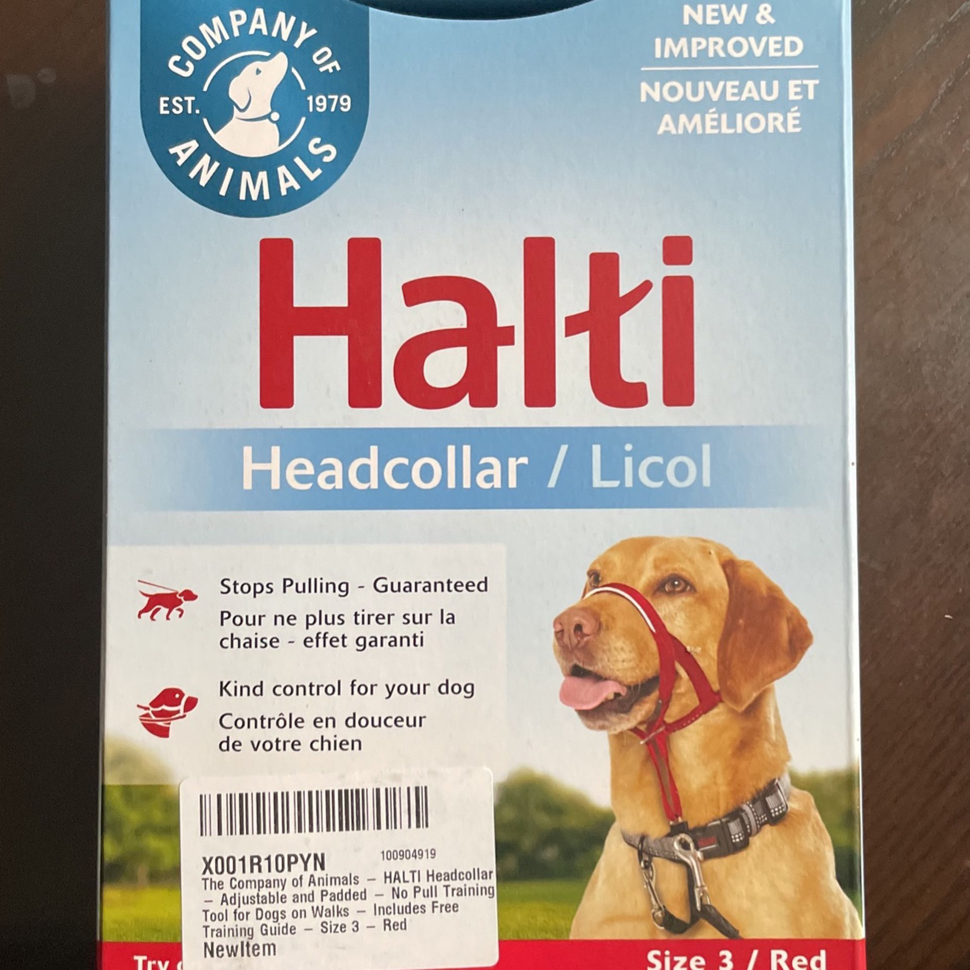 Halti Stop Pulling Headcollar Size 3 Red Brand New