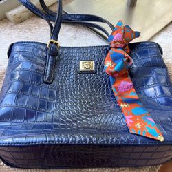Anne Klein Croc Embossed Ombré Tote 