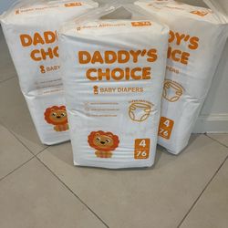 Daddy’s choice diapers 76 in a pack