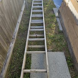 Free 24 FOOT ALUMINUM LADDER see Description 