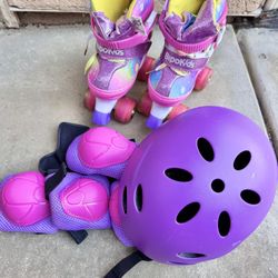 RollerSkates And Helmet Safety Kit