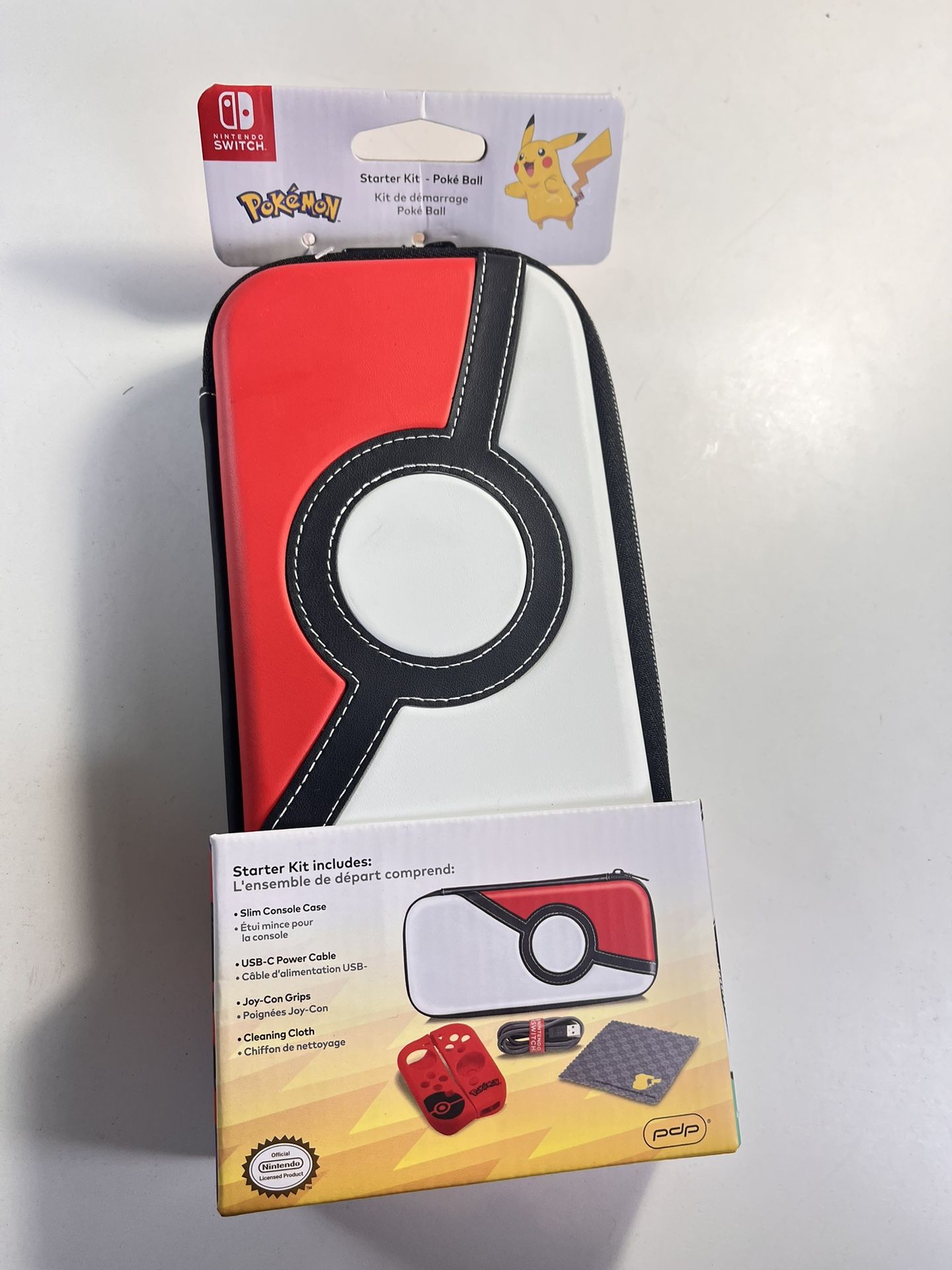 Pokémon Poke Ball PDP Slim Case For The Nintendo Switch with accessories!