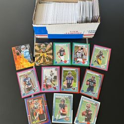 Football Trading Card Lot – 100 Rookies + Color Parallels & Base Cards!