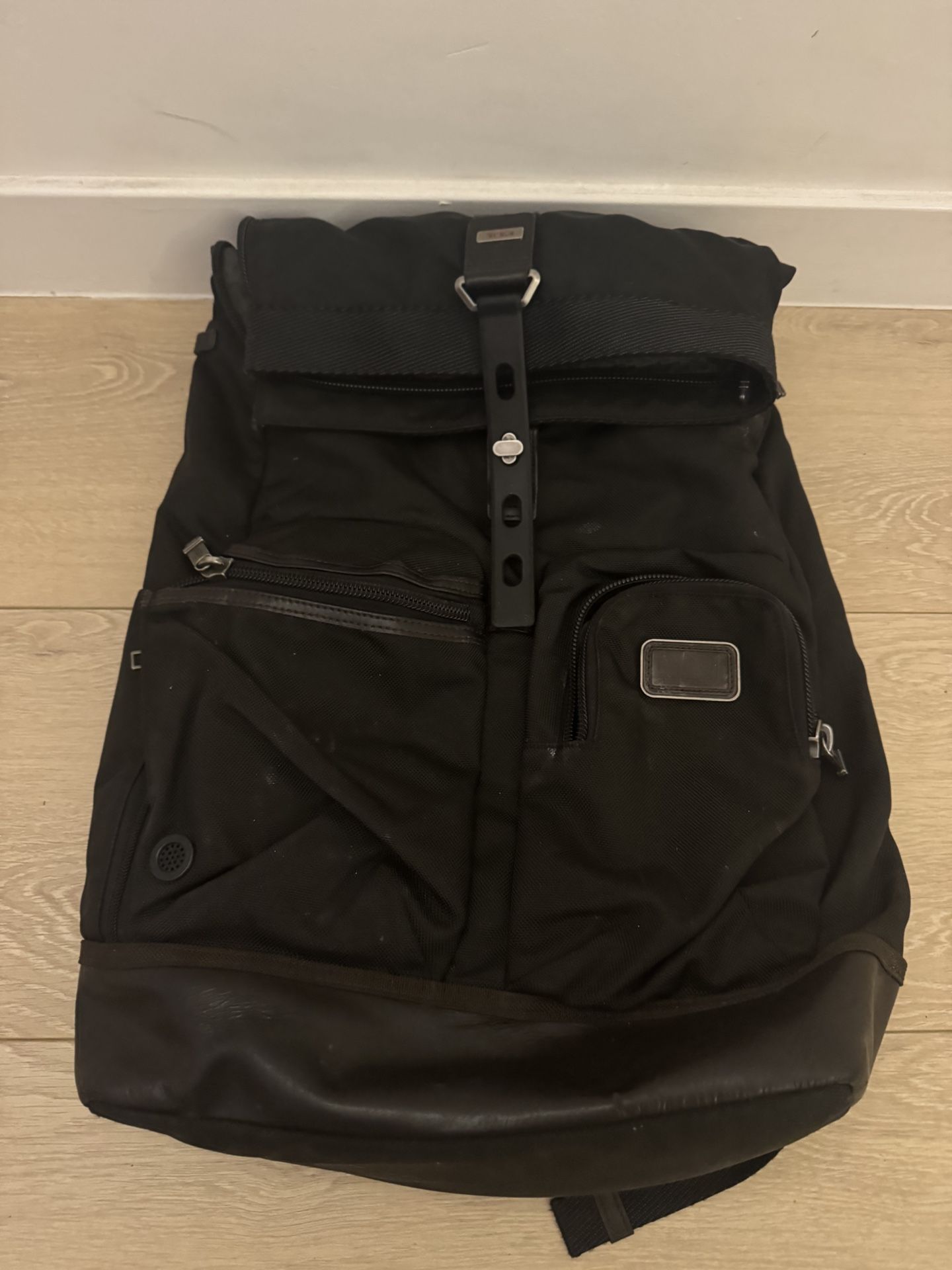 TUMI Luke Roll Top Backpack Waterproof Black 222388D Export Product